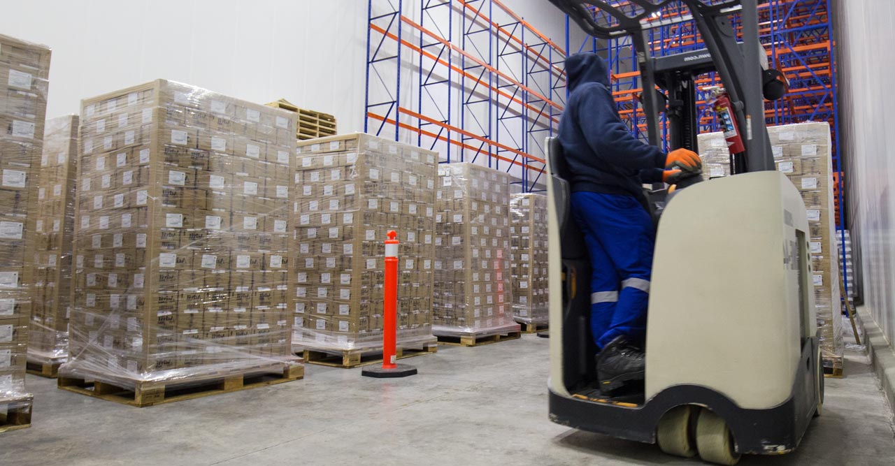 Almacenamiento de mercancía a temperatura controlada, refrigerada o congelada